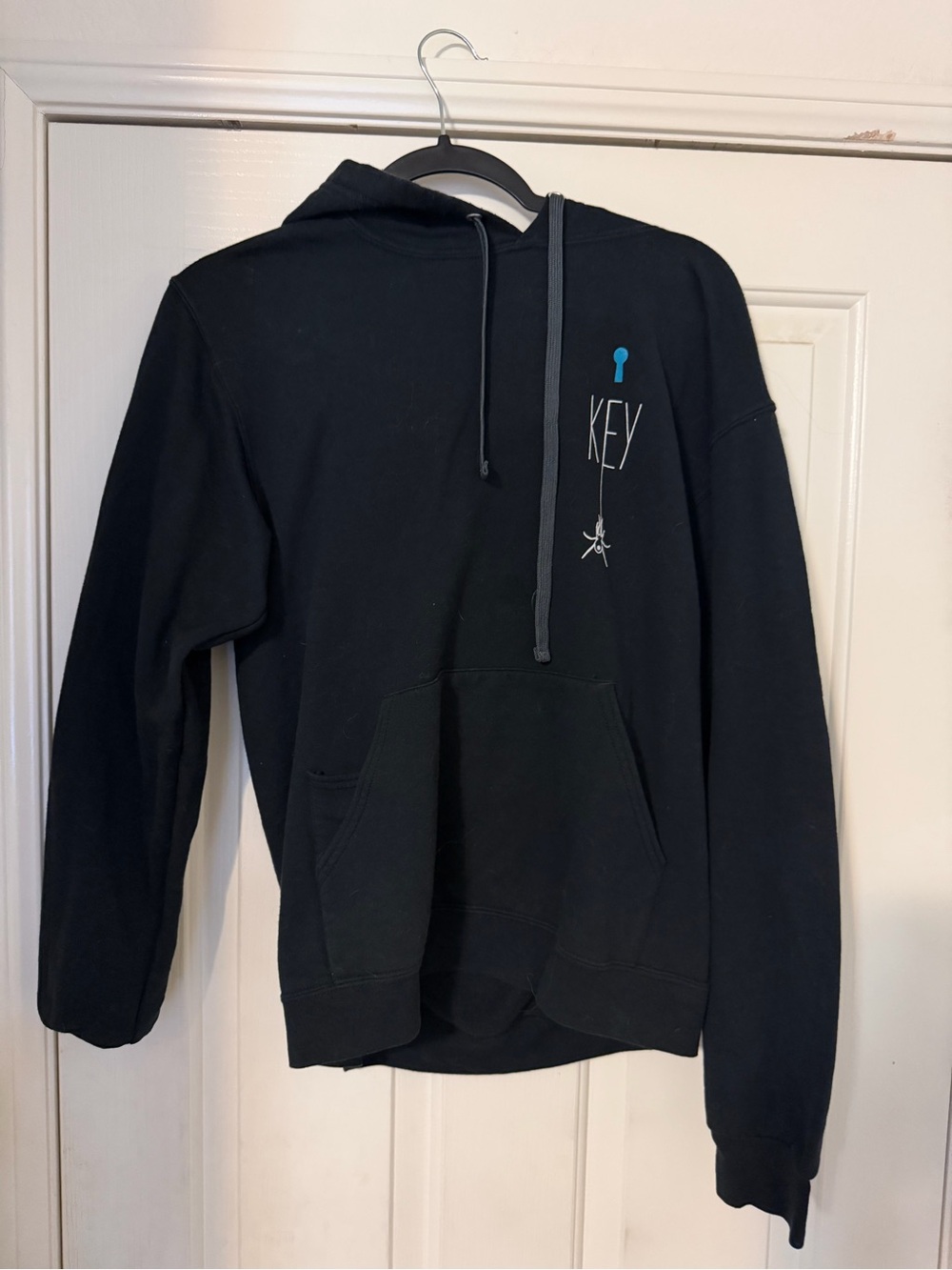 KEY Black Hoodie Size Small